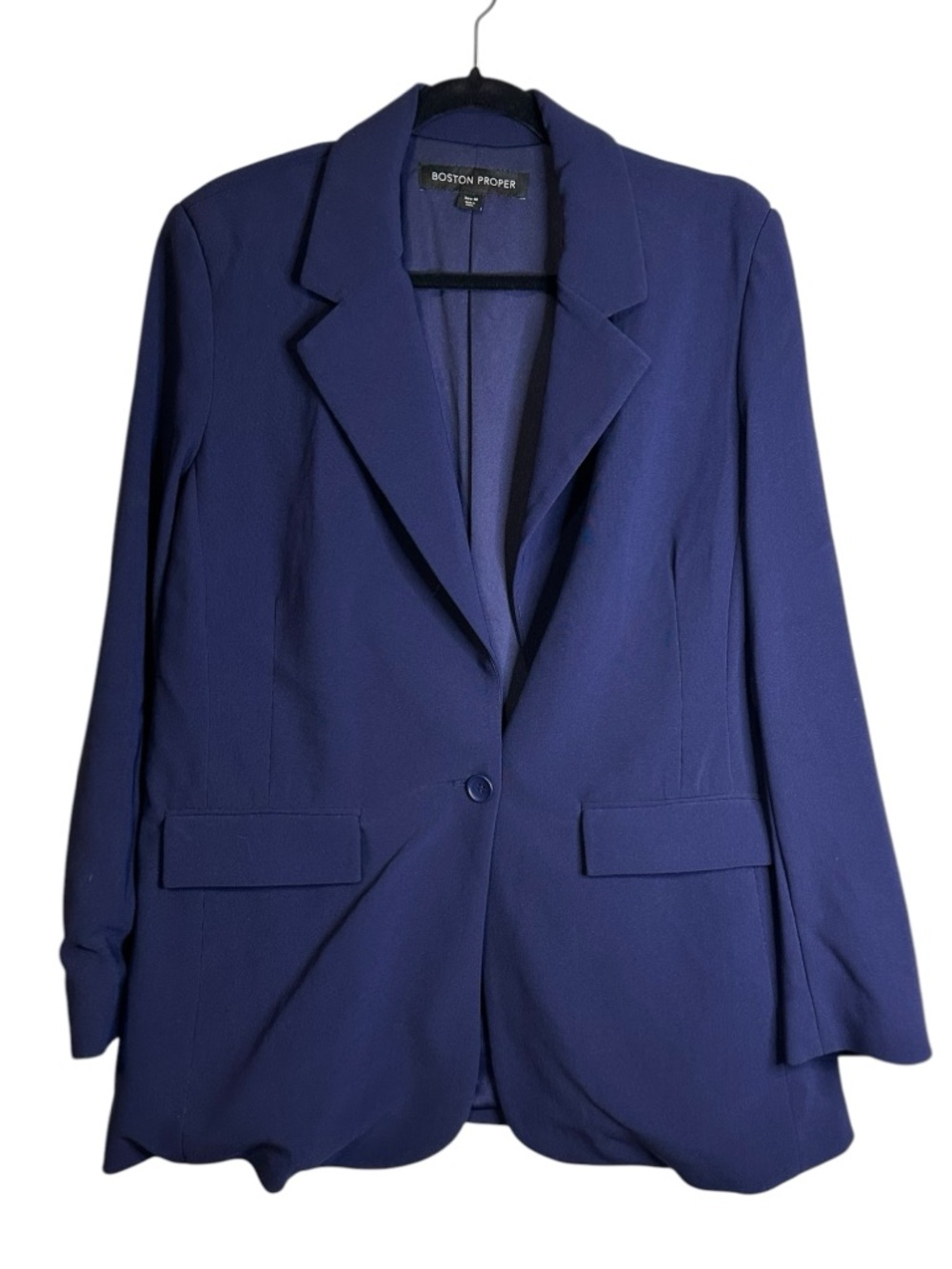 Boston Proper Beyond Travel Classic Boyfriend Blazer #28515 Size 18 Career Chic